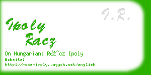ipoly racz business card